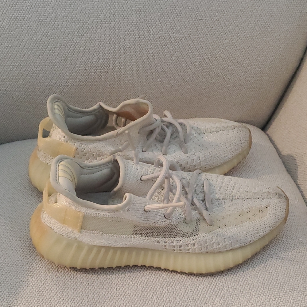 Adidas Cream and Yellow Sneakers